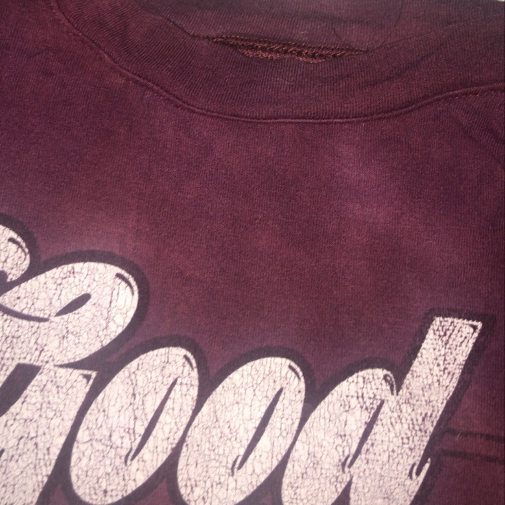 Good Vibes Only Burgundy Shirt